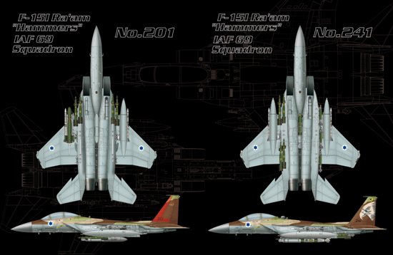 L4816 Сборная модель F-15 B/D Israeli Air Force Great Wall