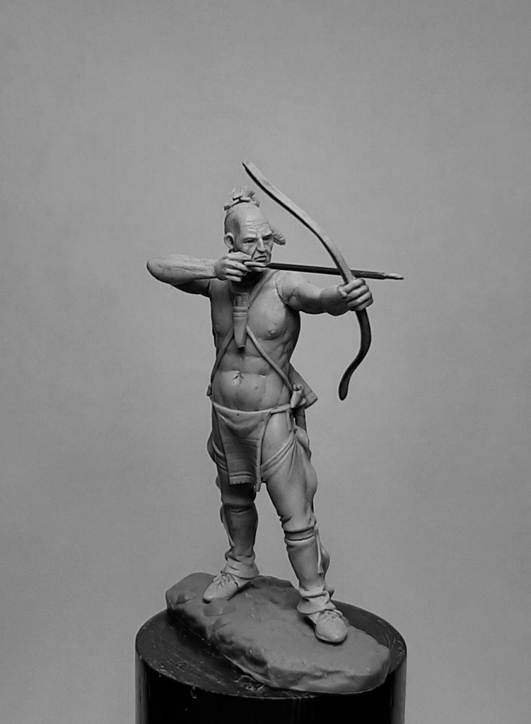 CHM-54332. Ирокез (№6), 1750-60 гг. Материал - смола. Chronos Miniatures