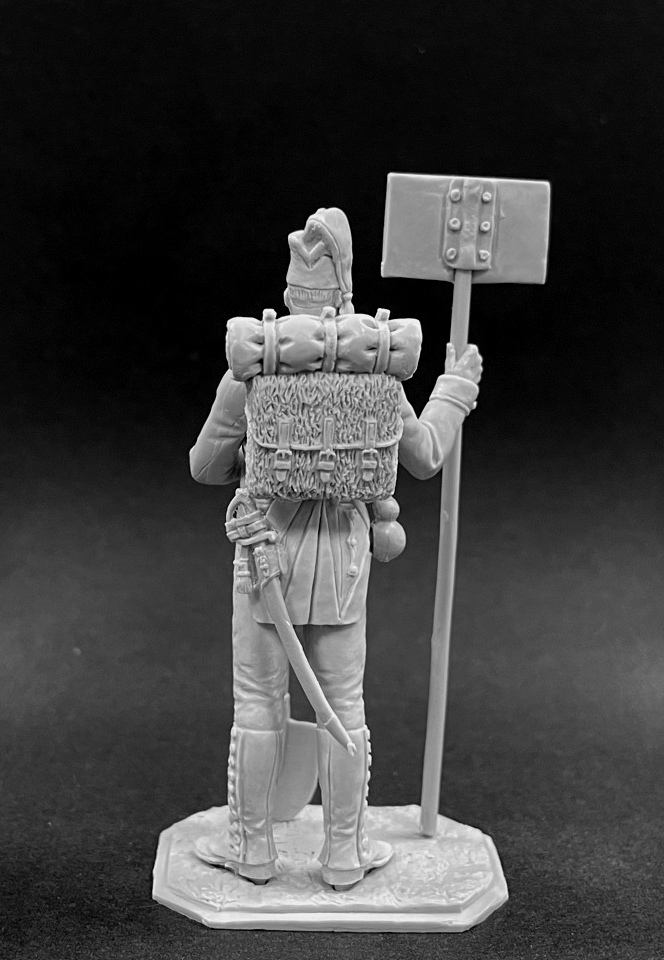 CHM-54353. Испанский батальон пионеров (версия №1), 1812 г. 54 мм. Материал - смола. Chronos Miniatures