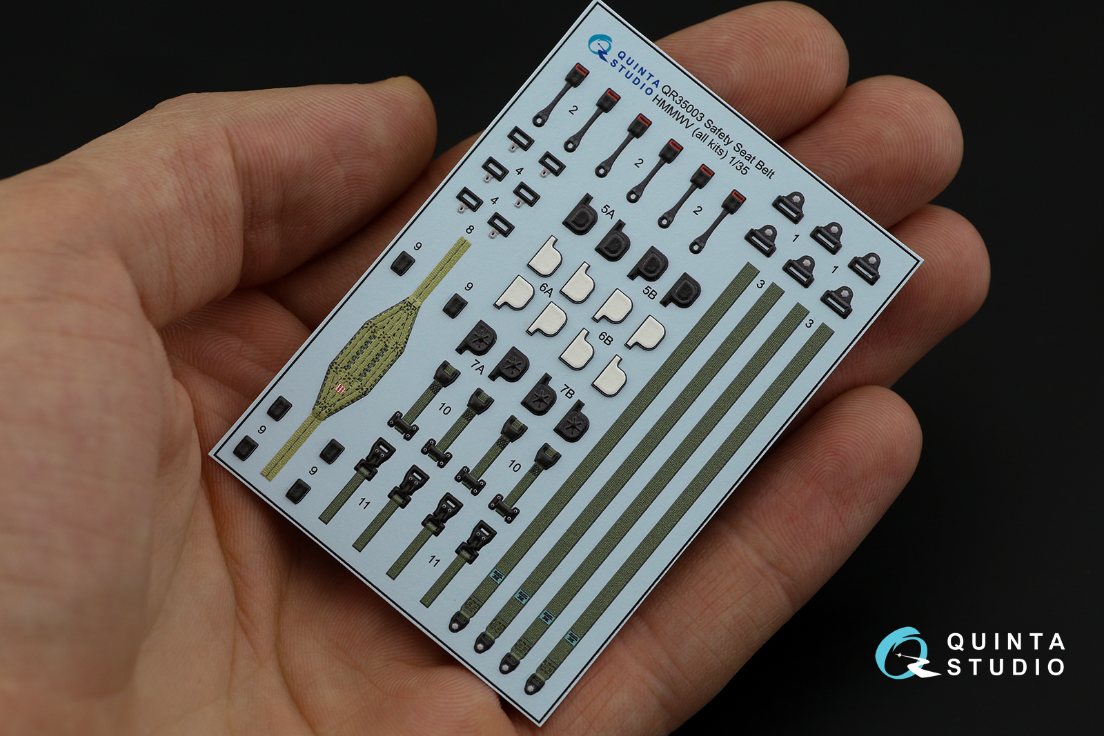 QR35003 Комплект ремней на семейство бронеавтомобилей HUMVEE (Для всех моделей)