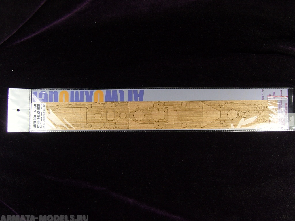 AW10068 Деревянная палуба для USS San Francisco CA-38 1944