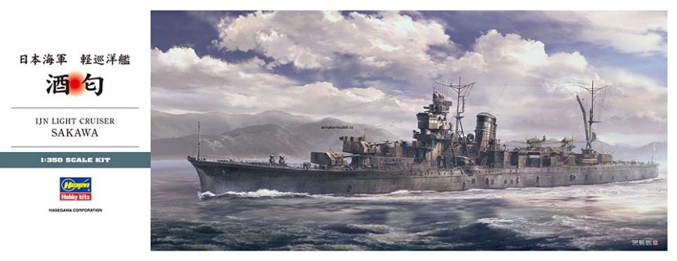 40098 Корабль IJN LIGHT CRUISER SAKAWA (HASEGAWA) 1/350