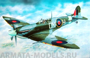 0870SM Самолёт  Supermarine Spitfire H.F.MK.VI (1:72) Smer