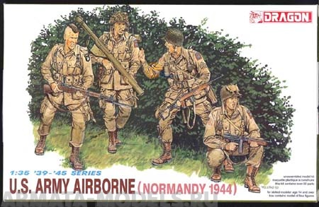 Набор фигурок 6010Д Солдаты US Army Airborne (Normandy 1944) Dragon