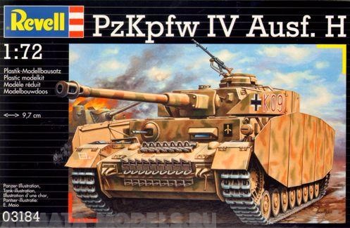 03184 Средний танк Panzerkampfwagen IV Ausf. H, 2-ая Мировая Война, немецкий Revell