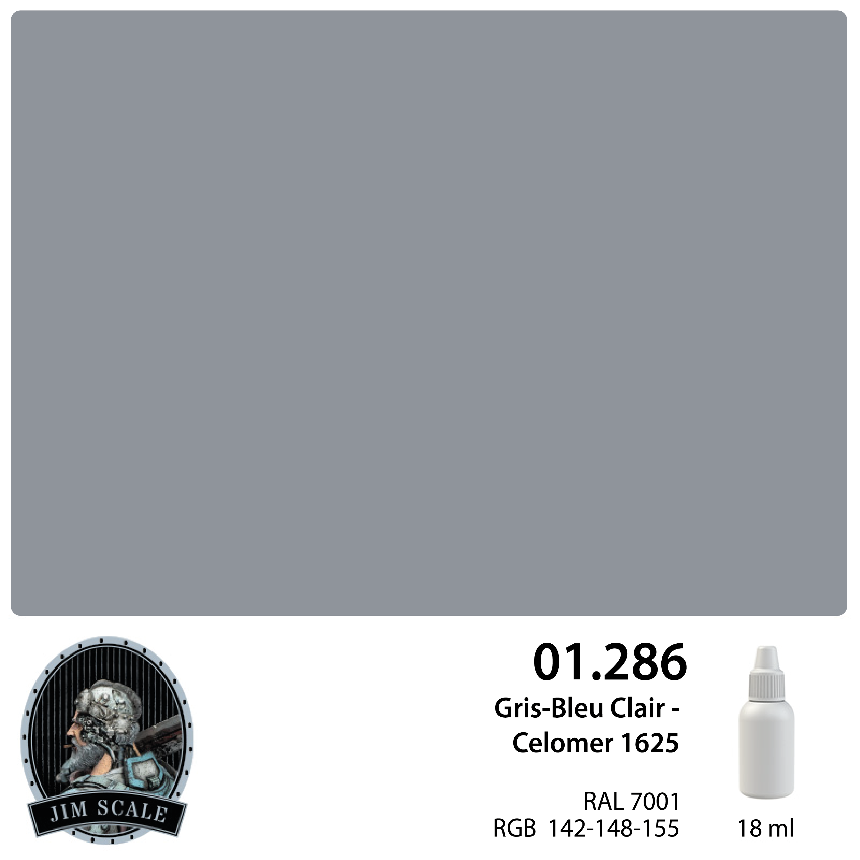 01.286JIM Gris-Bleu Clair - Celomer 1625