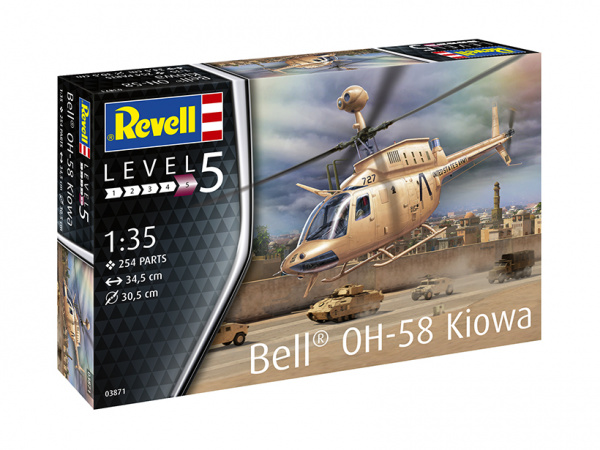 03871RE Американский лёгкий вертолёт OH-58 Kiowa Revell
