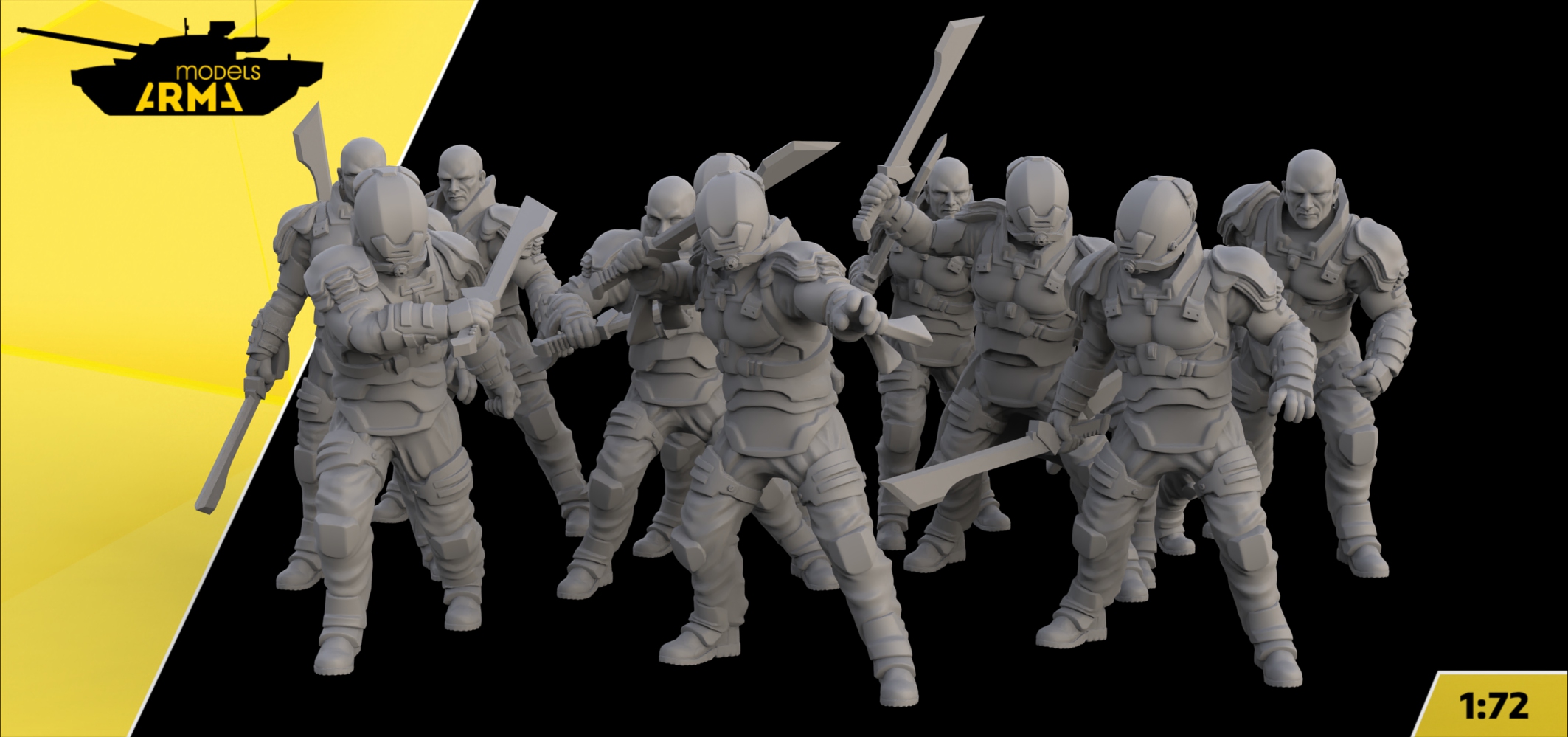 AM72675  Набор фигурок из вселенной Дюна DUNE Харконнены 11 шт Arma Models