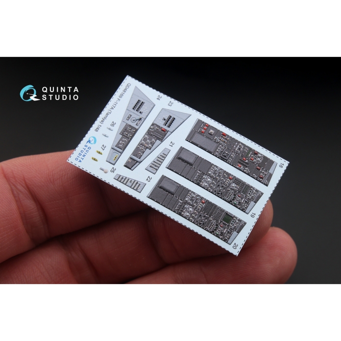 QD48169 3D Декаль интерьера кабины F-117A (для модели Tamiya)