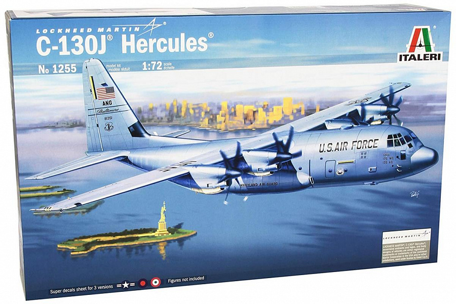 1255ИТ Самолет C-130J Hercules Italeri