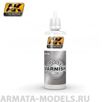 AK192 Лак глянцевый GLOSSY VARNISH 60 ml