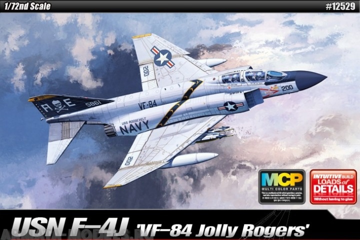 12529 Самолёт  USN F-4J VF-84 Jolly Rogers  Academy
