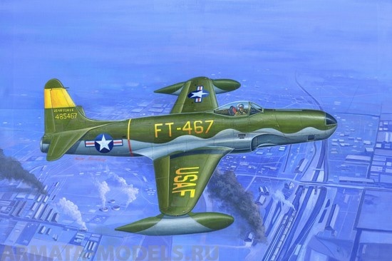 81724 Самолет F-80A Shooting Star fighter Hobby Boss