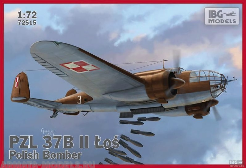 IBG72515 Самолёт PZL.37B II Los - Polish Medium Bomber IBG models