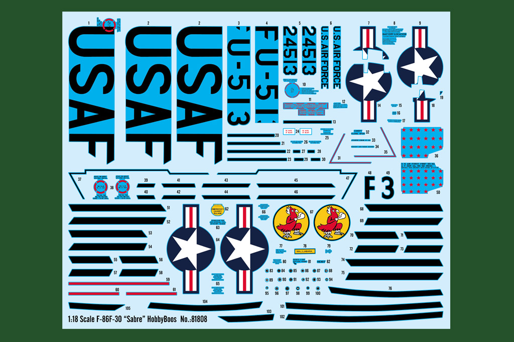 81808  Самолет F-86 Sabre Hobby Boss