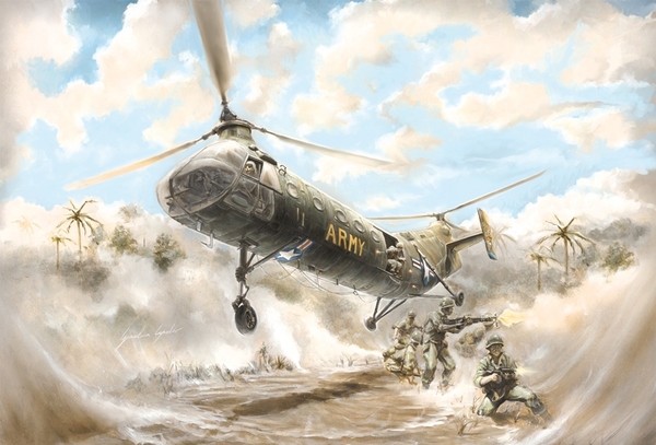 2733ИТ Вертолет H-21C SHAWNEE FLYING BANANA Italeri