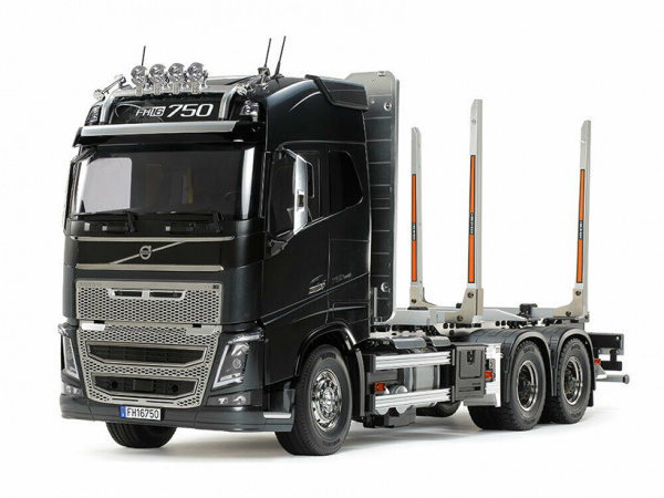 56360T 1/14 VOLVO FH16 GLOBETROTTER 750 6х4 лесовоз, бревна в комплекте. Tamiya