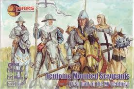 72053MR Фигуры Teutonic Mounted Sergeants1/72 Mars Mars