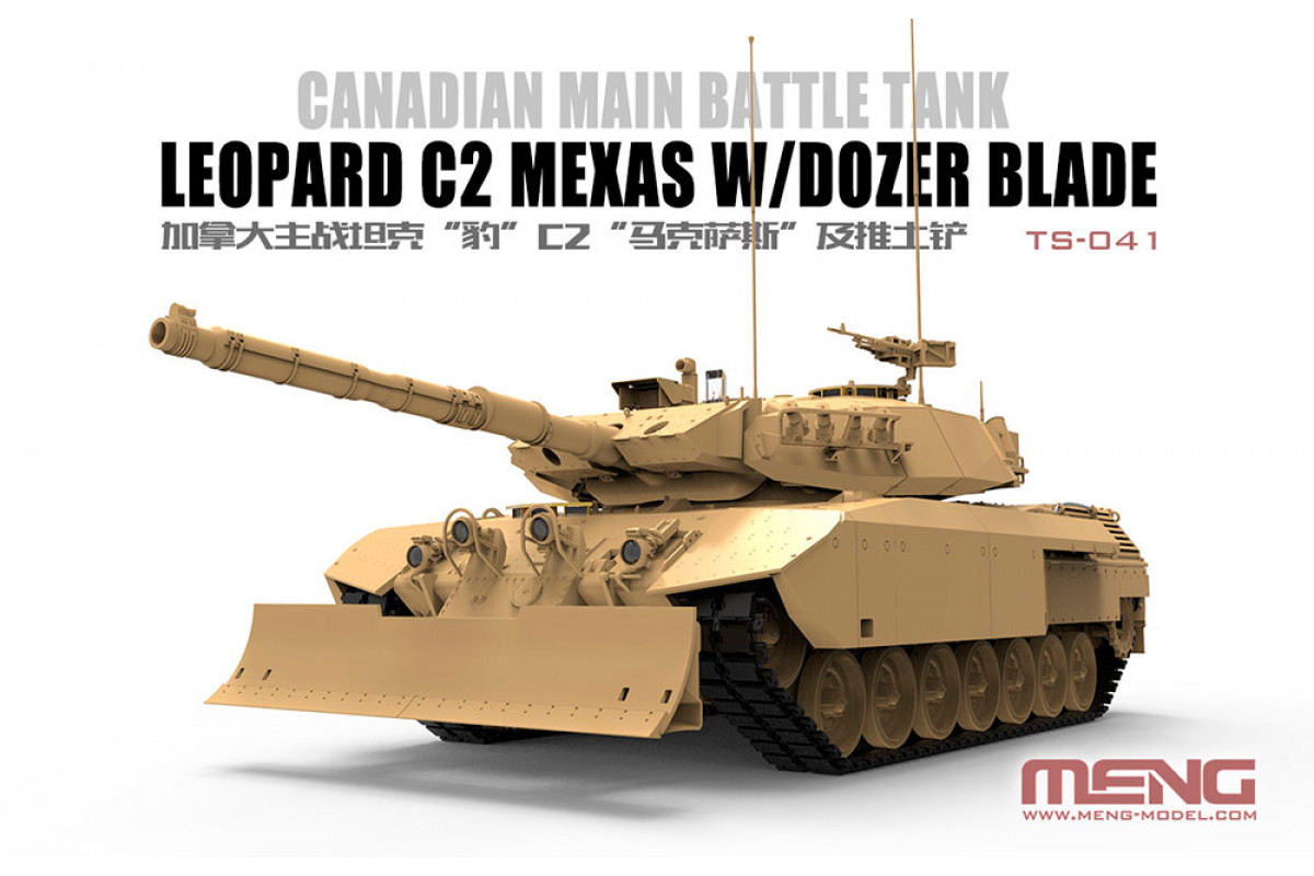 TS-041 Canadian Main Battle Tank Leopard C2 Mexas W/dozer Blade Meng
