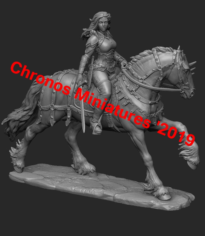 CHM-54179. Миры Фэнтези: Её называли Утренняя Звезда 54 мм. Материал - смола. Chronos Miniatures