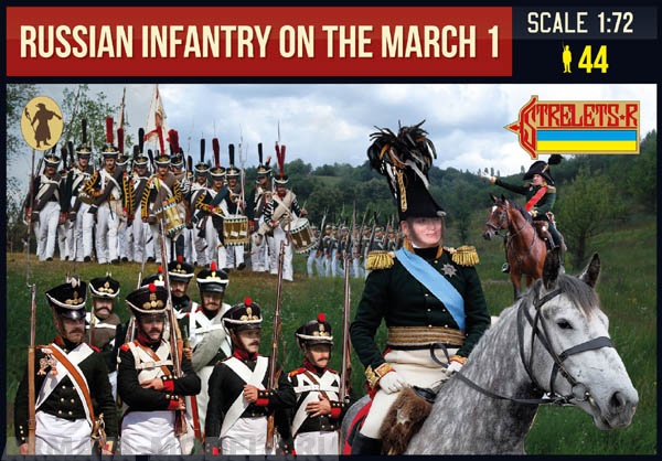 72212ST Фигуры Russian Infantry on the March 1 Strelets
