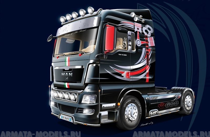 3895ИТ Грузовик Man TGX XLX Italeri