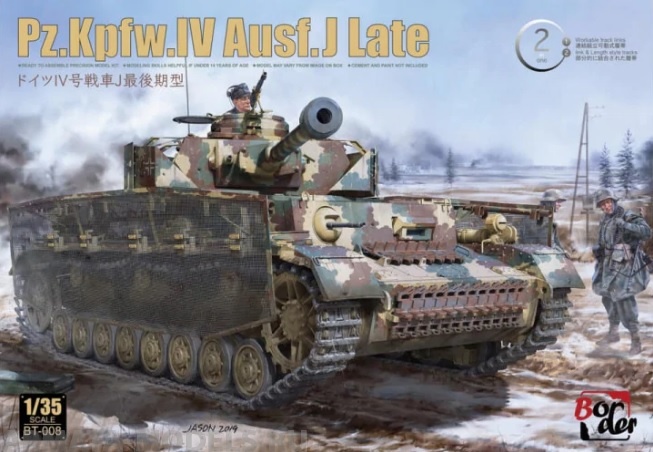 BT008 Немецкий средний танк  Pz.Kpfw.IV Ausf. J Late 2 in 1 BORDER MODELS