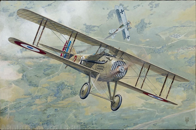 Rod634 Самолет Spad XIIIc1 (Early) Roden