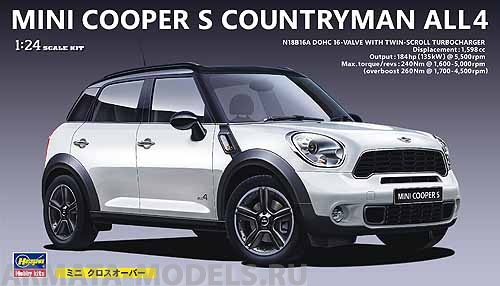 24121 Автомобиль  BMW mini cooper countryma Hasegawa