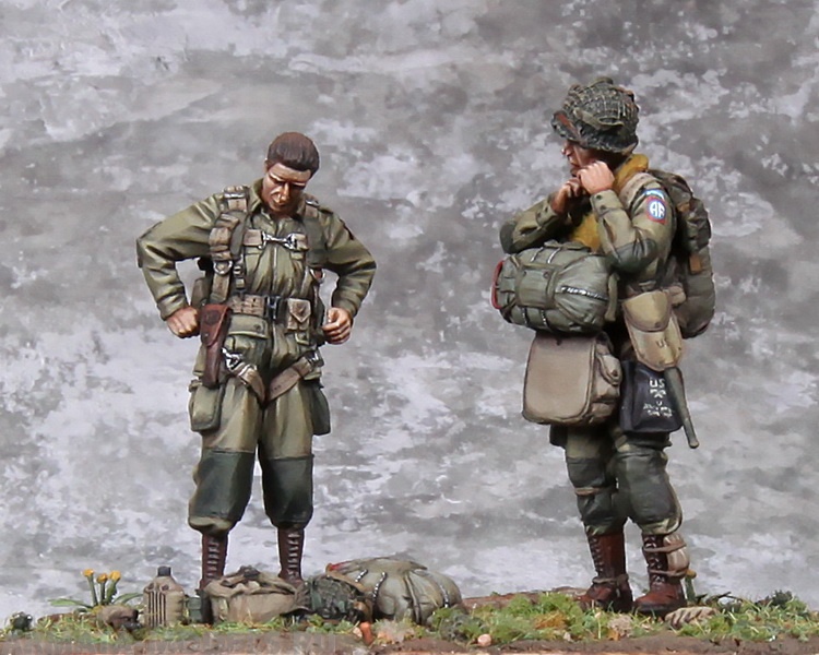 3637SOGA 1 Lieutenant  and U.S. Army Airborne. D-Days.1944. SOGA Miniatures