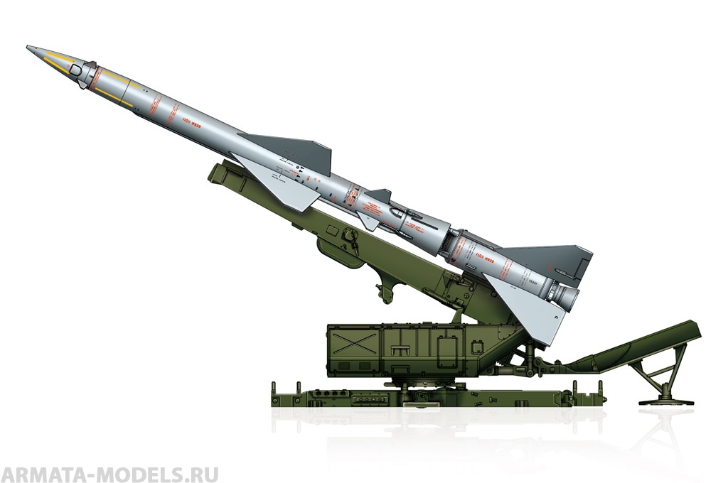 82933 Зенитная ракета на пусковой комплекса С-75 Sam-2 Missile with Launcher Cabin Hobby Boss