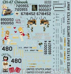 PS48-043 Декаль для CH-47 Chinook Part 1