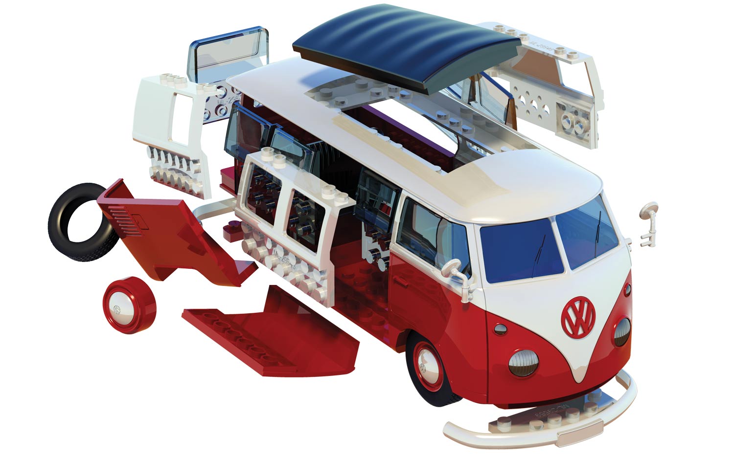 J6017 QUICKBUILD VW Camper Van Airfix