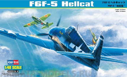 80339 Самолёт F6F-5 Hellcat Hobby Boss