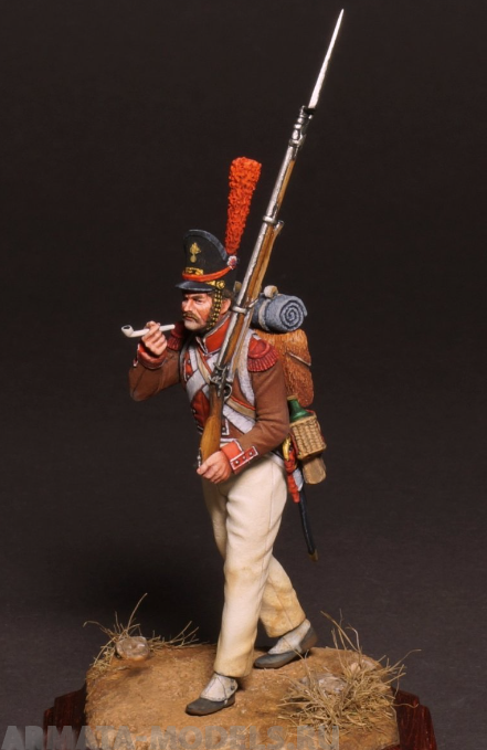 CHM-54214. Гренадер пехотных полков Португальского легиона, 1809-14 гг.  54 мм. Материал - смола. Chronos Miniatures