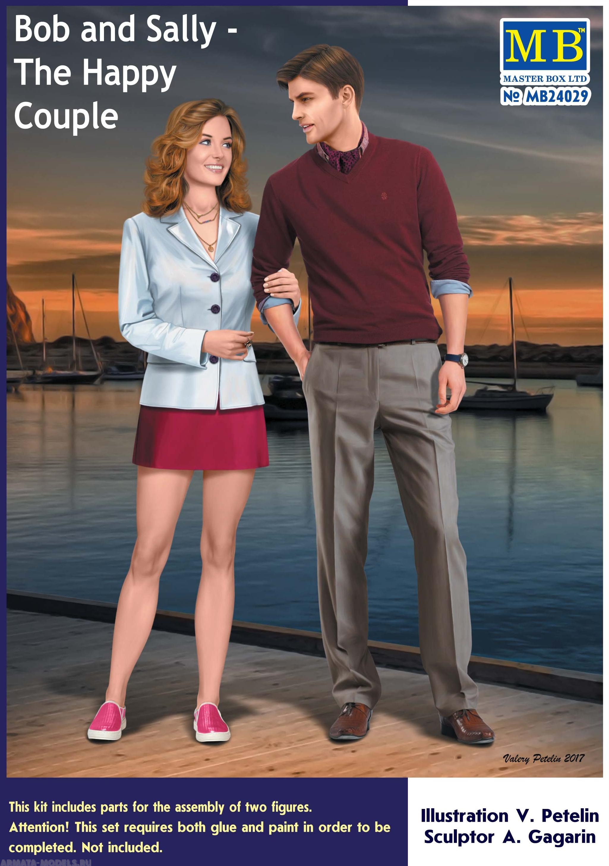 MB24029 Фигуры, Боб и Салли - счастливая пара Master Box (MB)
