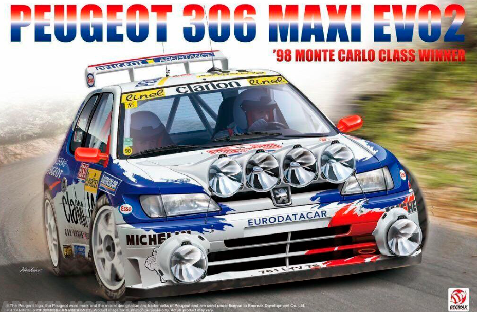 BX24026 Peugeot 306 Maxi EVO2 '98 Monte Carlo Beemax Model Kits