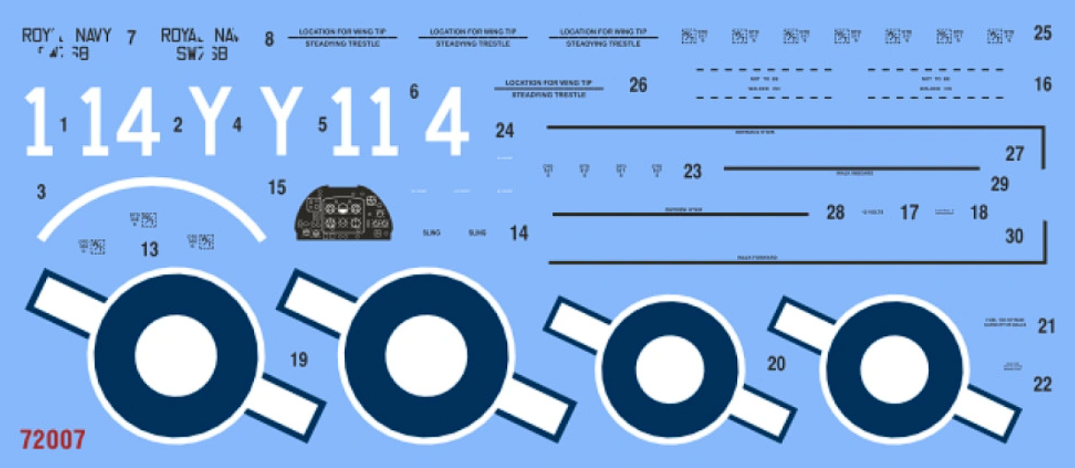 72007 Сборная модель самолета Seafire Mk.XV InScale