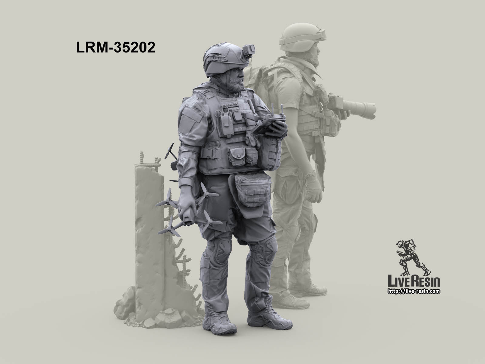LRM35202 Военкор Петрович с дроном - 3 (Не для свободной продажи) Live Resin