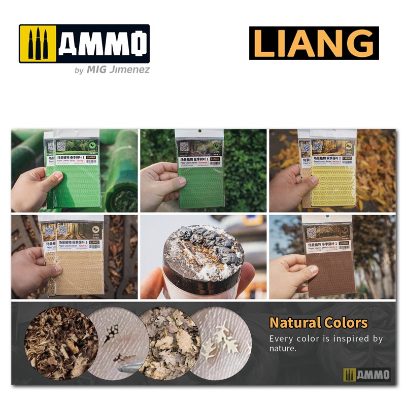 LIANG-0144 Набор декораций Paper Leaves Series - Autumn 2