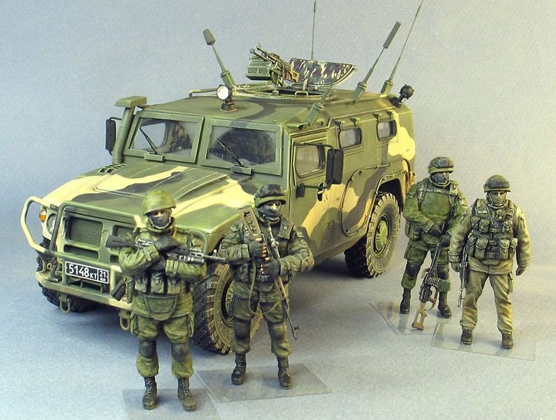 T35157 Вежливый, зеленый человечек (Боец спецназа, Крым 2014 г) Tank