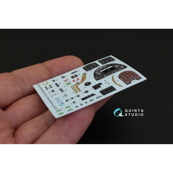 QD32019 1/32 3D Декаль интерьера кабины Spitfire Mk.VIII (для модели Tamiya) Quinta Studio