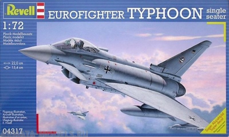 04317 Одноместный истребитель Eurofighter Typhoon Revell
