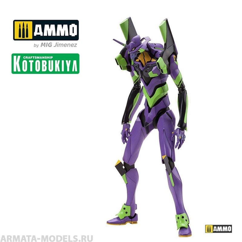 KTOKP405 Сборная модель Evangelion: 3.0 Plastic Model Kit Evangelion Test Type 01 Night Combat Ver. KOTOBUKIYA