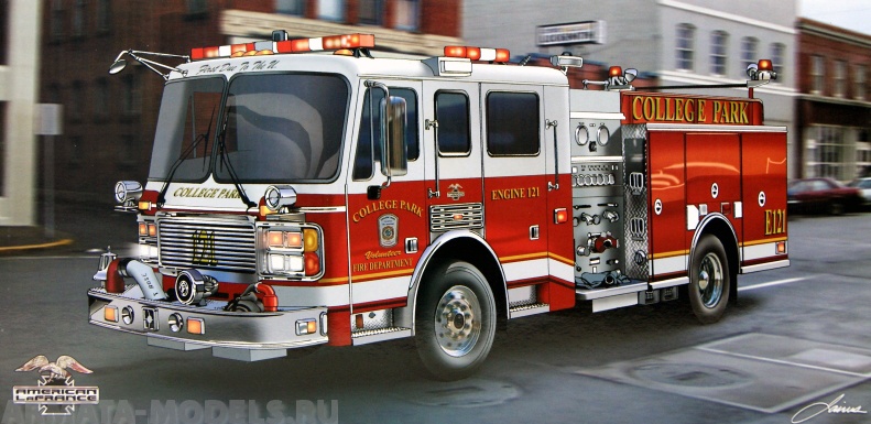 02506 Американская пожарная машина Trumpeter