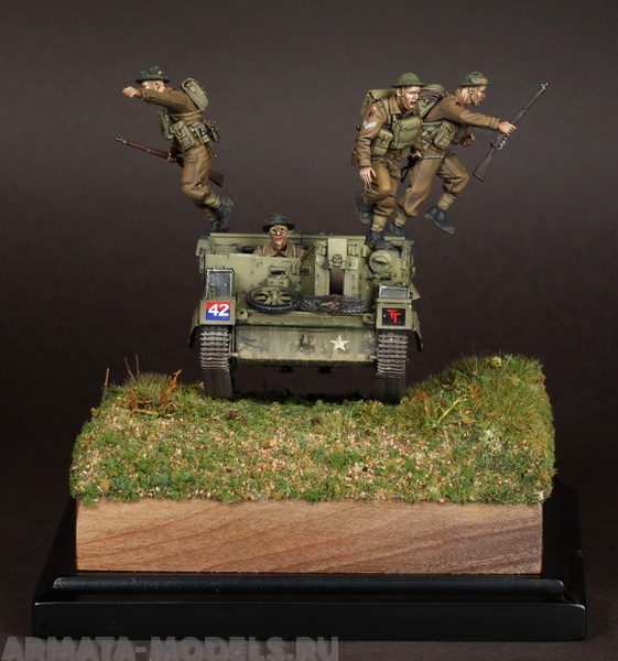 SOGA-19 Crew british infantrymans for Universal Carrier. SOGA Miniatures
