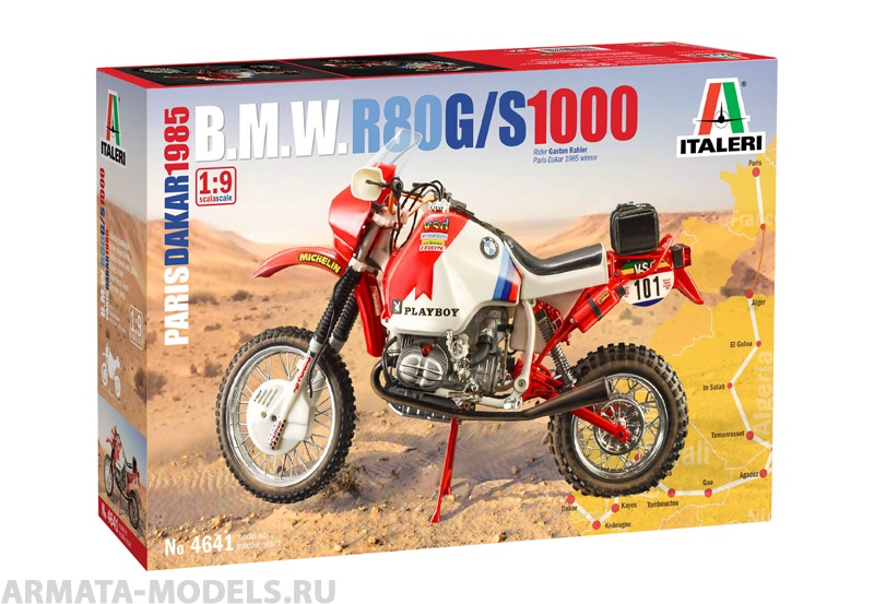 4641ИТ Мотоцикл R80 G/S 1000 1985 Gaston Rahier (10013160/300421/0255806, ИТАЛИЯ ) Italeri