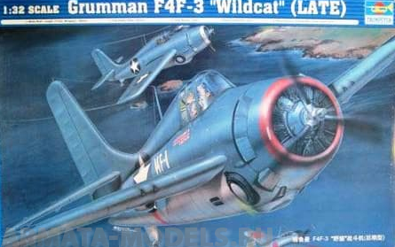 02225 Самолет  F4F-3 Уайлдкэт (поздняя версия) (1:32) Trumpeter