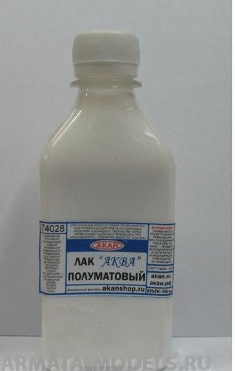 74028(250) Полуматовый лак “Аква” 250 мл