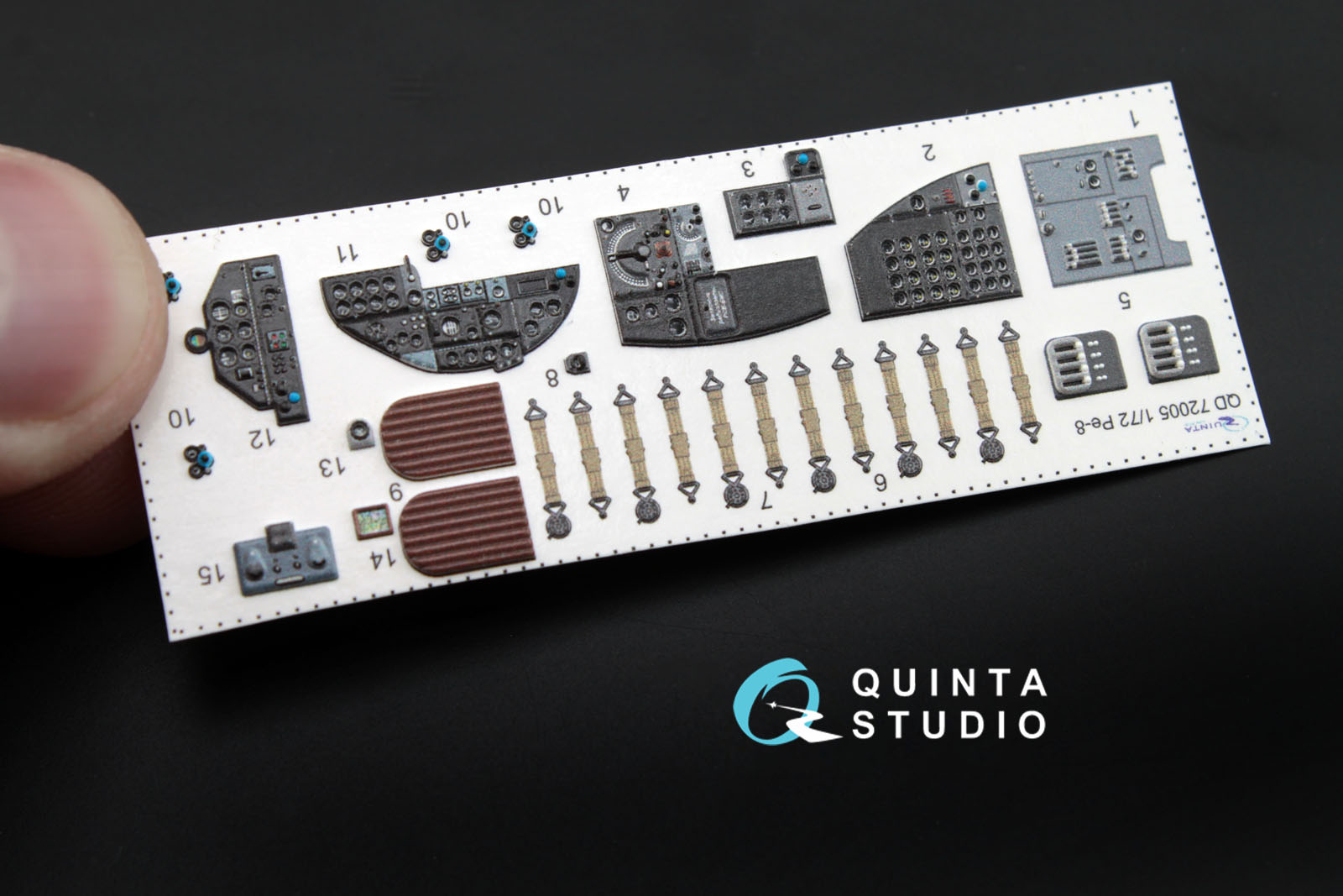QD72005 3D Декаль интерьера кабины Пе-8/ТБ-7 (для моделей Звезда 7264, 7291)